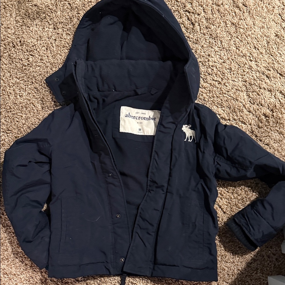 Abercrombie & Fitch Kids Dark Blue Puffer Jacket